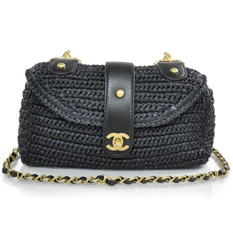 chanel straw handbag|chanel straw raffia bag.